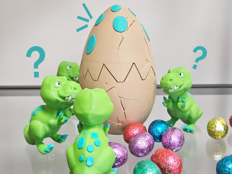 Tiny T-Rex Easter Egg
