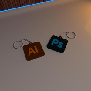 PHOTOSHOP AND ILLUSTRATOR - KEYCHAIN