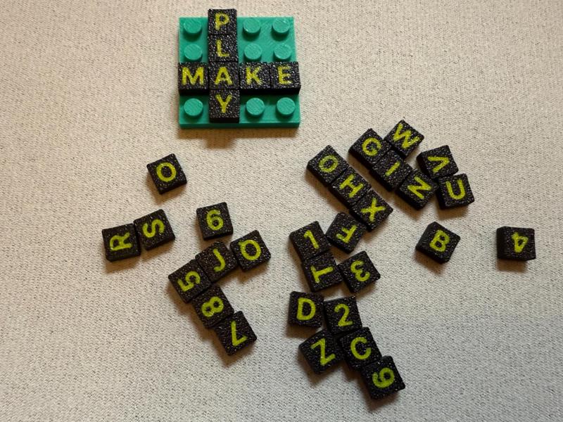 1x1 Brick Alphabet and Number Tiles