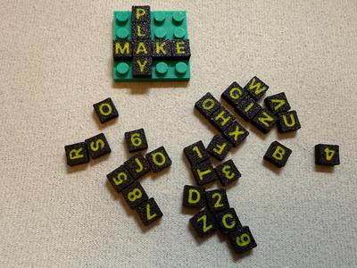 1x1 Brick Alphabet and Number Tiles
