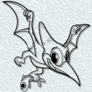 Pteranodon Wall Art Pteradactyl Wall Decor Dinosaur Art