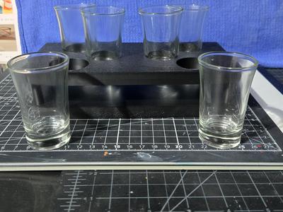 6ct Shot Glass Flight Holder