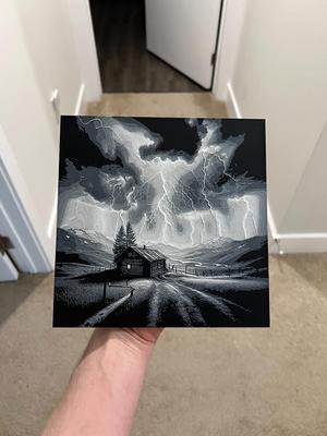 Cabin in a Storm Hueforge