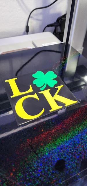 Luck Shamrock Sign For St. Patty's Day, Always Good To Have Some Luck On Your Side