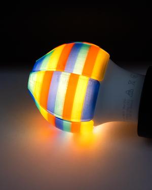 Stripes Lightbulb Filter // Lighting gel for E27 LED bulbs