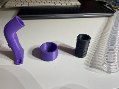 StealthBurner + KNOMI 2 - Standard 22mm CPAP hose connector for Voron Trident