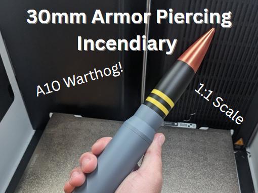 30mm Armor Piercing Incendiary Shell 