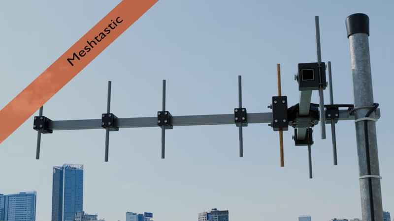 10dB EU (and US) LoRa/Meshtastic/ISM PE5I Yagi Antenna
