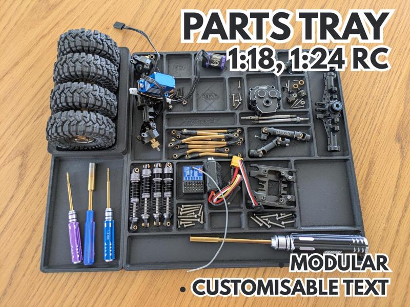 RC Parts Tray for 1:18 & 1:24 scale