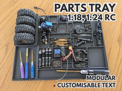 RC Parts Tray for 1:18 & 1:24 scale