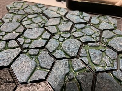 MagHex Floor Tiles Cave Cavern