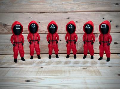 Squid Game Red Soldier Figures 