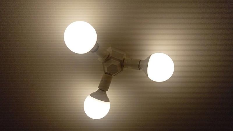 Ceiling light TripleHex 23