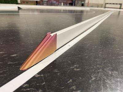 Barrier End for 1X2 trim plank.