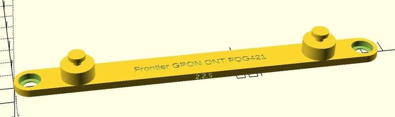 Frontier FOG421 ONT Router Bracket for Leviton/OnQ SMC
