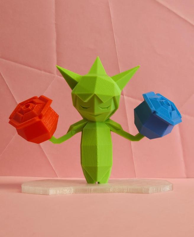 Roselia Low Poly Pokemon