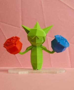 Roselia Low Poly Pokemon