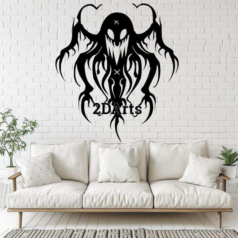 Horror Creature 2D Wall Art/Window Art - Digital STL & SVG Files for 3D Printing and Laser Cutting