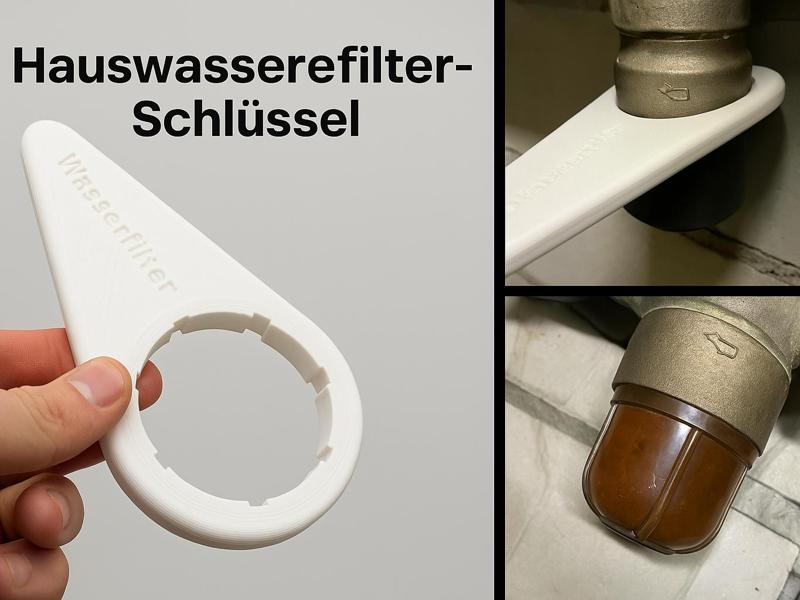 Water Filter Wrench 3D Print