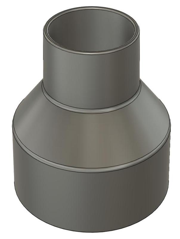 100 to 60mm dust collector hose adaptor