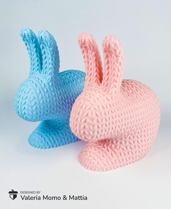 Troy Rabbit Knitted (Container + Piggy Bank Version), Easter Design