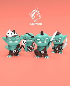 Goblins - Easy Multicolor FDM RPG Minis (No supports)