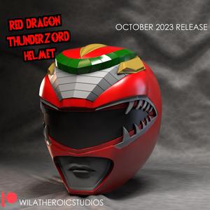 Red Dragon Thunderzord Helmet 