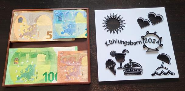 Bilderrahmen Geldgeschenk Urlaubsgeld 2025 | Picture frame money gift holiday pay 2025