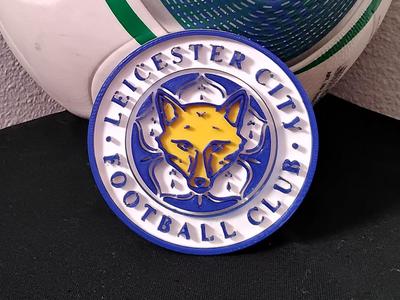 Convex Leicester City FC coaster or plaque