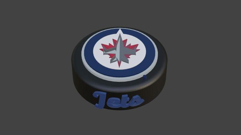 Winnipeg Jets Hockey Puck