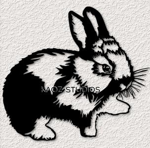 easter bunny wall art rabbit wall decor 2d animal decoration country life
