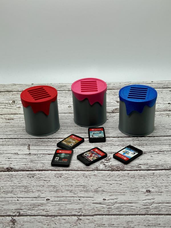 Mini Paint Can Switch Game Holder