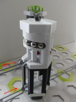 GRAVITRAX compatible: pendulum starter (20 mm to 170 mm) with stackable dispensers