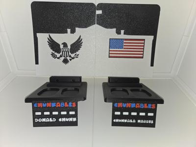 Donald and Chunkala Multicolor Nameplates