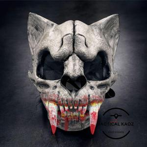 Fangs Skull Mask 2 Parts Movable Jaw