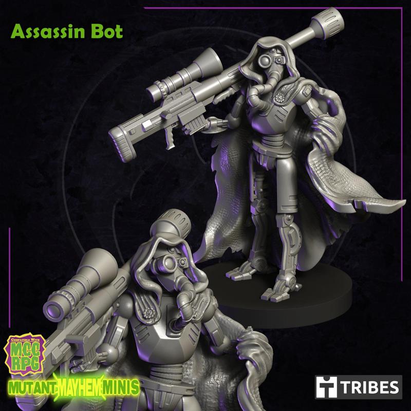 ASSASSIN BOT Grimdark Post-Apocalypse RPG Robot