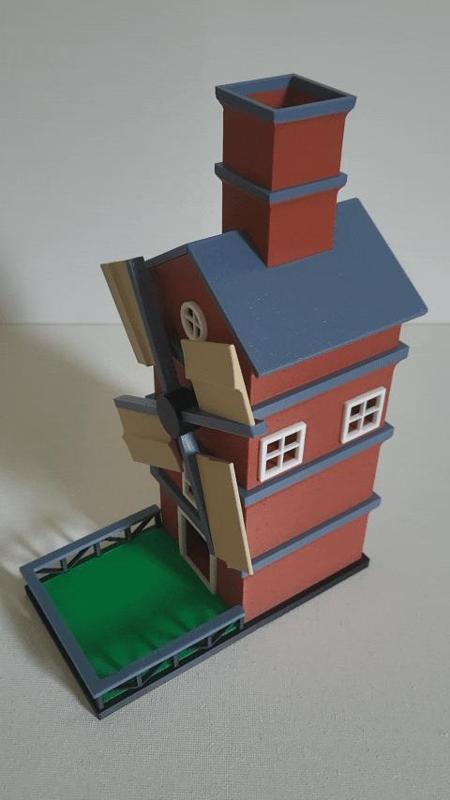 Windmill dice tower (moving parts!)