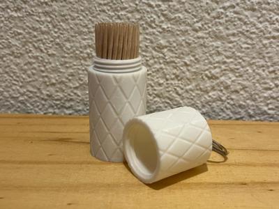 Toothpick Holder Keychain