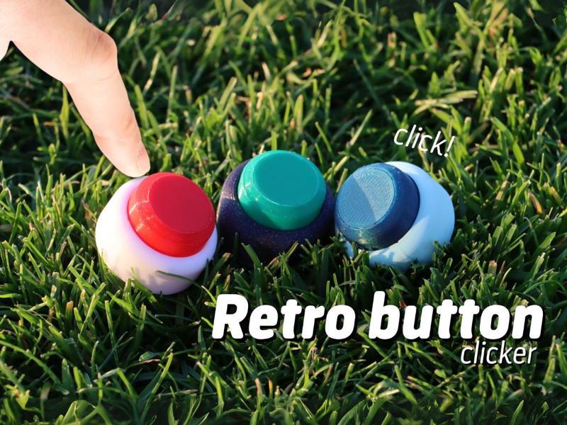 Retro button clicker - Fidget toy