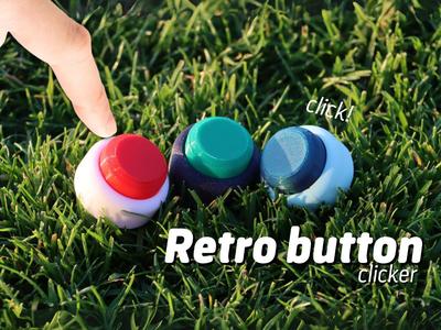 Retro button clicker - Fidget toy