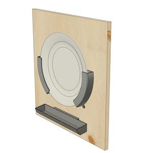 Support for plate or pot lid & cuttlery box