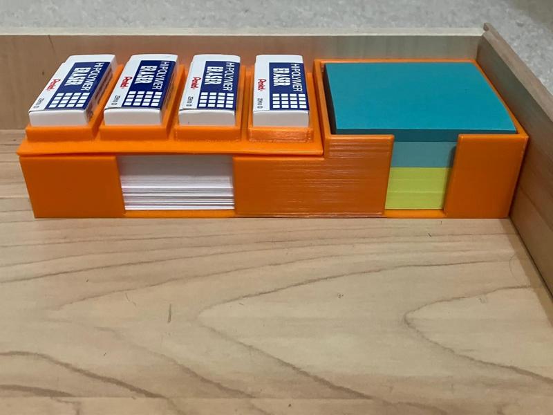 Sticky Note and Index Card Desk Insert
