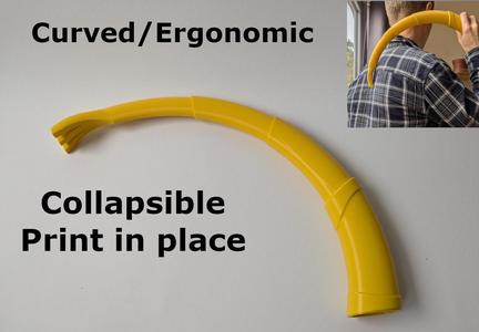 Curved Collapsible Ergonomic Scratcher