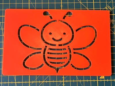 Montessori bee coloring page
