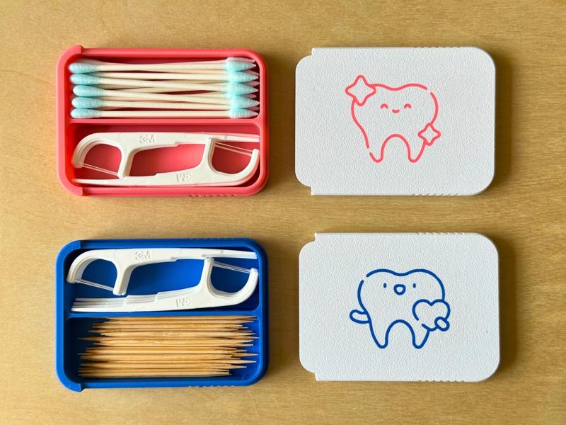 Pocket Sliding Lid Box for Floss, Picks & Swabs