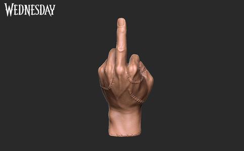Thing middlefinger - Wednesday series 3D print model