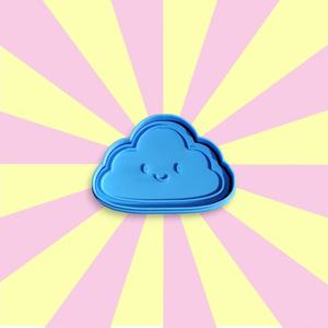 CORTANTE + ESTAMPA NUBE FELIZ / HAPPY CLOUD CUTTER + STAMP