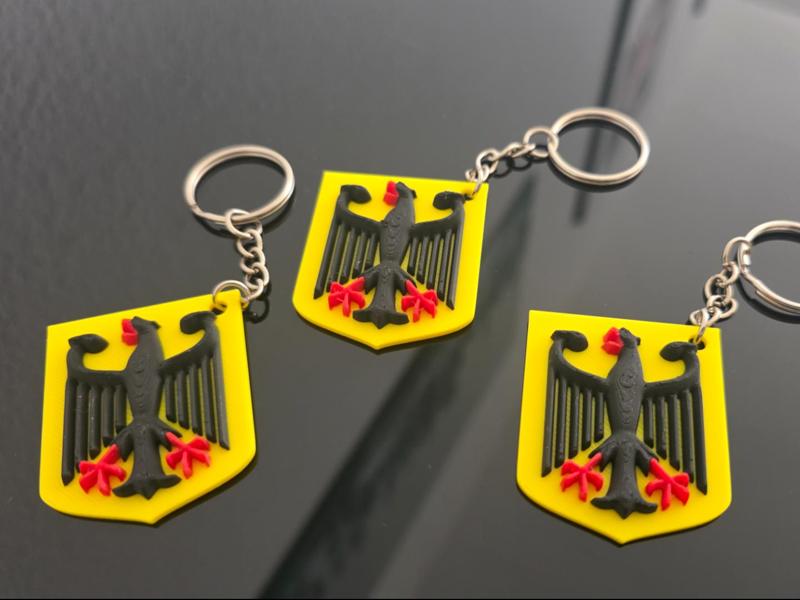 Germany Federal Coat of Arms 3D Keychain 