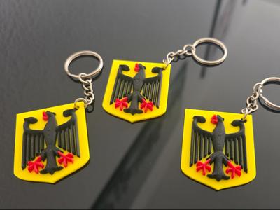 Germany Federal Coat of Arms 3D Keychain 