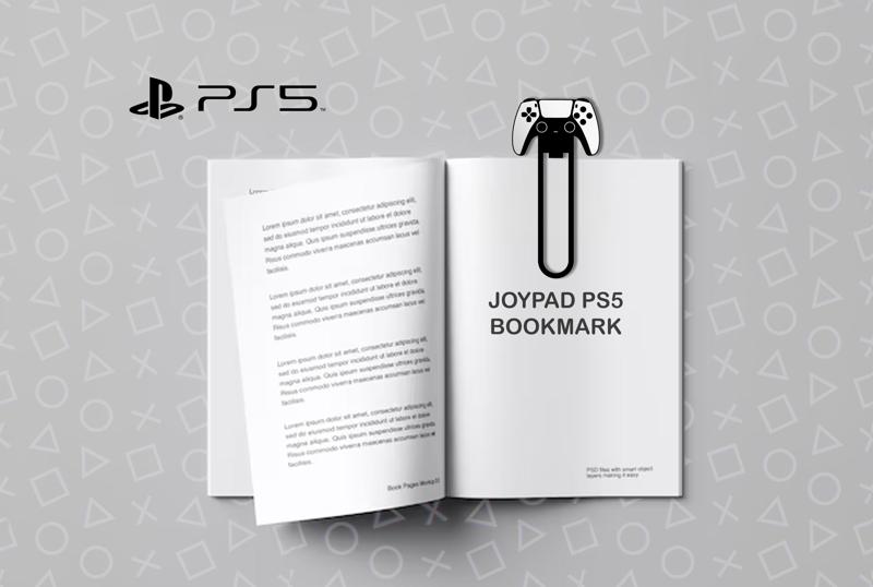 Joypad PS5 Keychain & Bookmark